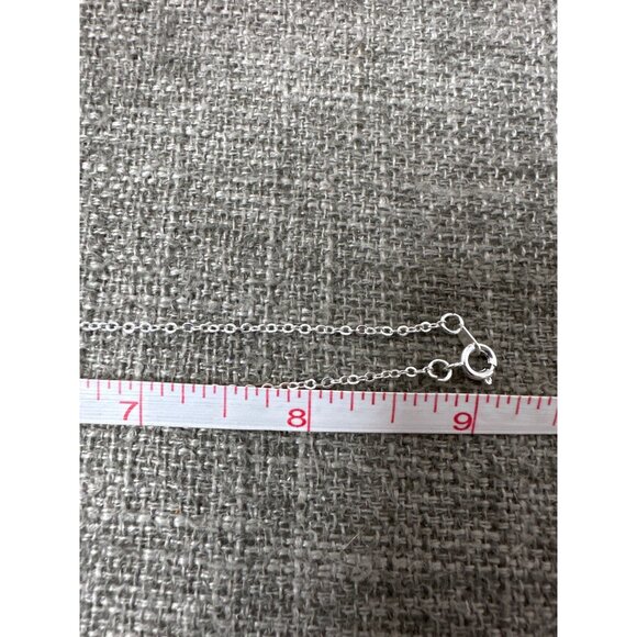 Cross Pendant Silver Tone Necklace with Delicate Chain Fashion Women Jewelry - Picture 5 of 5